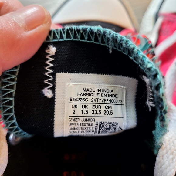 Girls Double Tongue Converse All*Star - Picture 6 of 7